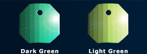 green and light green sequins swatchs