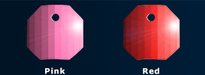 pink and red sequins swatch